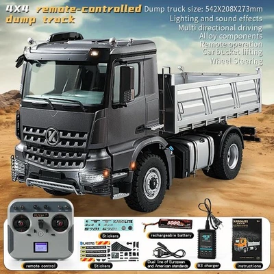 Kabolite 4WD 1:14 RC Dumper 5701 RTR Tipper Truck Model w/ 2-speed Motor ESC - Image 1 of 4