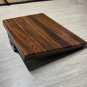 Fitueyes Floating Wall Shelf Record Player Holder Dark Brown Media Shelf Display - Picture 1 of 7