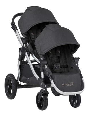 Cochecito de asiento doble Baby Jogger City Select, tabla deslizante, asiento de coche y equipaje Foto 1 de 4
