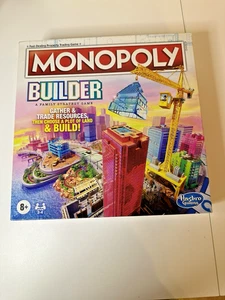NewMonopoly Builder Board Game Kids Family Strategy Game Hasbro Stack Sealed - Picture 1 of 3