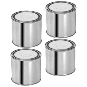  4 Pcs Paint Saver Container Empty Cans with Lids Industrial Metal Buckets - Picture 1 of 16