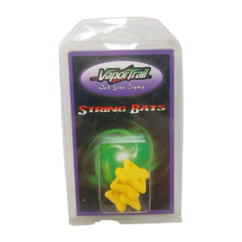 Vapor Trail Bow String Bats Silencers For Hunting & Target Archery Yellow: NOS - Image 1 of 3