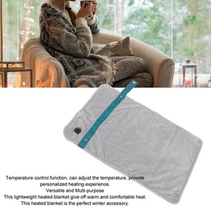 (Silver)USB Heated Blanket With Temperature Control Mutipurpose Electric US - Picture 1 of 22