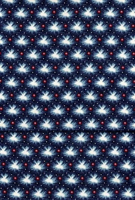 With Respect by Faye Burgos for Marcus Brothers Blue Print Cotton Fabric 1 Yard - Image 1 of 2