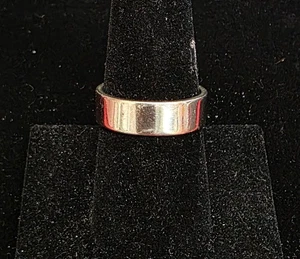 Antiker Bandring Unisex Größe 8,5 14 Karat Weißgold ~ 5,9 g - Bild 1 von 2