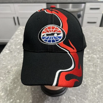 Gorra de béisbol negra roja Lowe’s Motor Speedway gorra carreras papá con llamas Foto 1 de 4