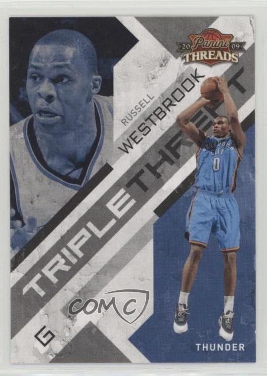 2009-10 Panini Threads Triple Threat Russell Westbrook #10 - Image 1 of 2