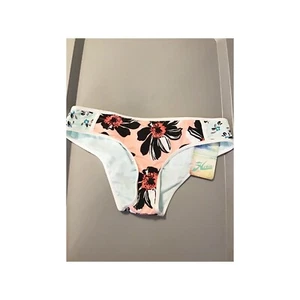 Hobie NWT Swim Bikini Bottom Women’s Floral Size Large Pink Blue - Picture 1 of 6