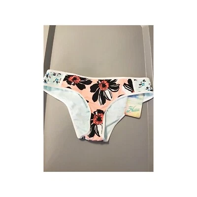 Parte inferior de bikini de natación Hobie nueva con etiquetas floral talla grande rosa azul para mujer Foto 1 de 4