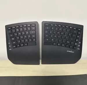 PERIBOARD-624 Black Wireless Ergonomic Split Keyboard w/ Tilt Adjustable - Picture 1 of 4