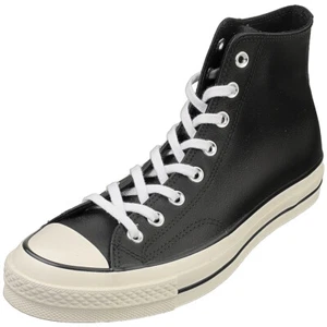 Converse Chuck 70 Hi Unisex Fashion Trainers in Black White - Foto 1 di 8