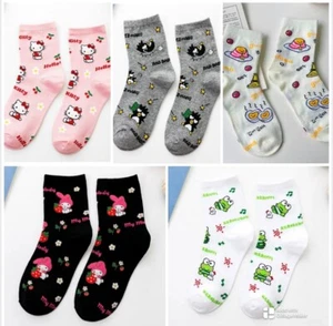sanrio crew socks maru keroppi my melody lazy egg hello kitty - Picture 1 of 31