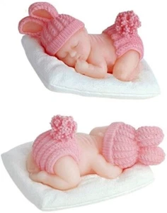 Birthday Candle Sleeping Baby Cake Topper Candle for Party Baby Shower and Weddi - Picture 1 of 2