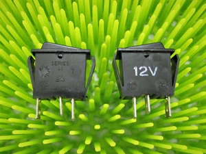 (2x) SPST - 12V 6A - On-Off Rocker Switch - w/ Red LED Indicator - FREE SHIPPING - Picture 1 of 8