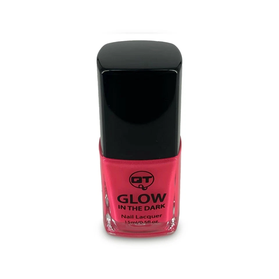 QT Glow in the Dark Nail Lacquer Yellow, Green colors 15mL / 0.5 oz Made in USA - Image 1 of 1
