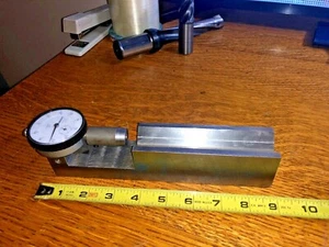 HORIZONTAL PRECISION GAGE FIXTURE MITUTOYO INDICATOR .001" NO. 2414F-10 - Picture 1 of 7