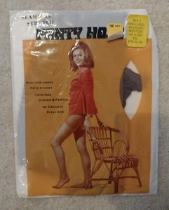 Sz Sm-Med VTG 70s Kmart Seamless Panty Hose Nylons Stockings Mist Tone NEW - Picture 1 of 3