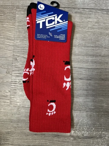 NCAA University of Cincinnati Bearcats Crew Socks TCK New Cover