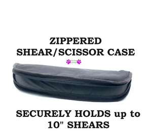 Groomer Barber Stylist ZIPPERED SHEAR SCISSOR CASE Storage Protective Pouch Tote - Picture 1 of 1