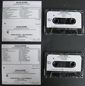 DAVID BOWIE Live In Session At The BBC 1997 Promo CASSETTE 39 Tracks UNRELEASED - Picture 1 of 3
