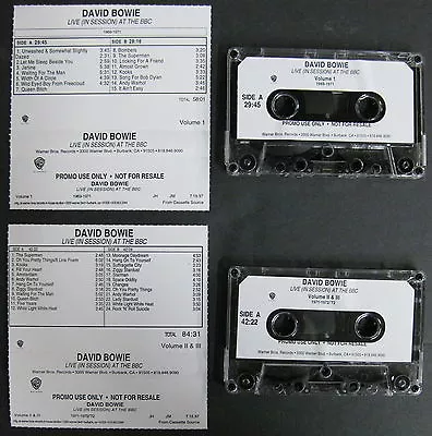 DAVID BOWIE Live In Session At The BBC 1997 Promo CASSETTE 39 Tracks UNRELEASED - Image 1 of 3