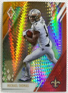 2021 Panini Phoenix Fútbol Michael Thomas Fire Burst Card New Orleans Saints - Imagen 1 de 2