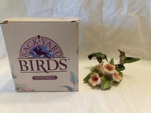 VTG United Design BB047 Allen's Hummingbird Pair pink Resin Figurine 1993';NIB - Picture 1 of 10