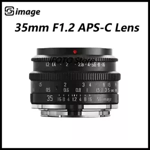SGimage 35mm F1.2 Large Aperture APS-C Portrait Lens Sony Canon Nikon Fuji M4/3 - Picture 1 of 11