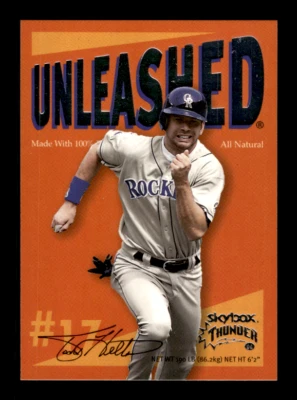 1999 Skybox Thunder Unleashed # 9U Todd Helton Card (B65) Colorado Rockies - Image 1 of 2