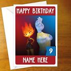 Elemental Personalised Birthday Card - Disney Pixar Ember Lumen Wade Ripple