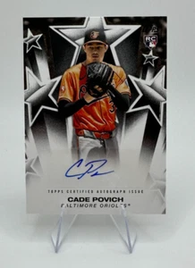 2025 Topps Series 1: Cade Povich Baseball Stars RC Auto #BSA-CP - Picture 1 of 7
