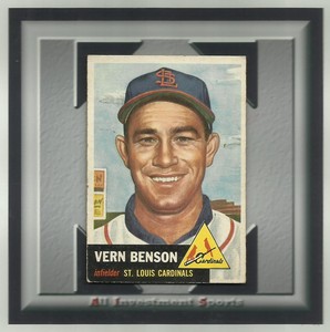 1953 Topps VERN BENSON #205 EX **awesome baseball card for your set** TD93