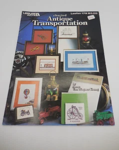 Vintage 1980 Leisure Arts Book Needlepoint Cross Stitch Antique Transporation - Bild 1 von 7