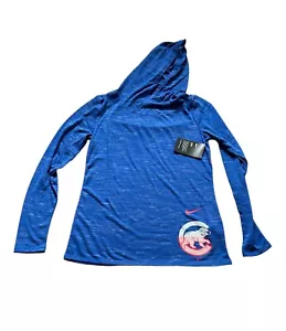 NWT NEW Chicago Cubs Nike Women's Pullover Long Sleeve Hoodie Shirt Small - Picture 1 of 2