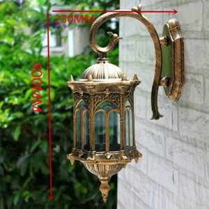 Antique Exterior Wall Light Industrial Garden Lamp Sconce Porch Lighting Fixture - Picture 1 of 6