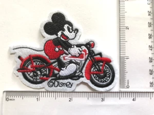 Disney Mickey mouse motorcycle Embroidered Iron On / Sew On Patch#1 - Picture 1 of 1
