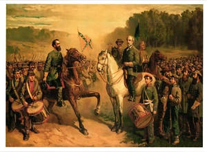 Übergroße Postkarte Letztes Treffen von Robert E. Lee und Stonewall Jackson - Bild 1 von 4