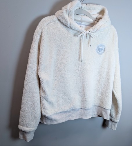 UNDERCOVER Felpa con cappuccio Victoria's Secret in pile bianco grana taglia M