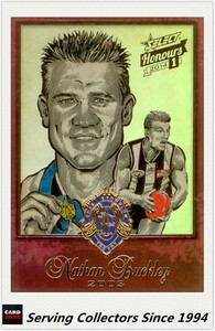 2014 Select AFL Honours Brownlow Sketch Card BSK44 Nathan Buckley (Collingwood)