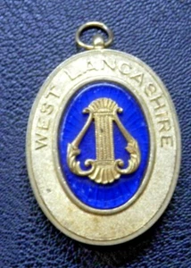 Masonic Provincial Officer's Collar Jewel West Lancashire Lyre Freemasons - Picture 1 of 3