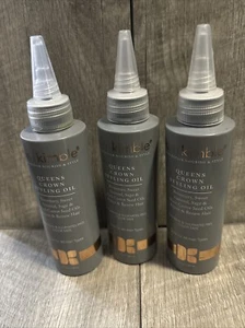 3 Pack New Kim Kimble QUEENS CROWN STYLING OIL  4.oz HAIR REPAIR NOURISH & STYLE - Picture 1 of 1