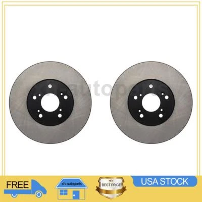 Se adapta a Honda Accord 2003~2012 2X piezas delanteras centradas rotor de freno de disco Foto 1 de 4