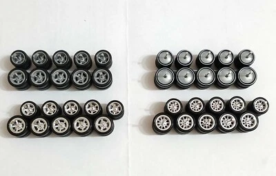 Neumáticos de goma 1/64 ruedas Real Riders Customs Car Kool Kombi 10 mm/12 mm Hot Wheels Foto 1 de 3