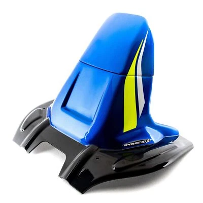 Pyramid Hugger MTL Blu Triton Blu con rayas YL y WH Suzuki GSXR 1000 2017-2014 Foto 1 de 4