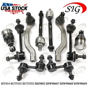 For 1997 - 2001 Honda CR-V Front & Rear Sway Bar Tie Rod End Ball Joint 10PC Kit - Picture 1 of 7