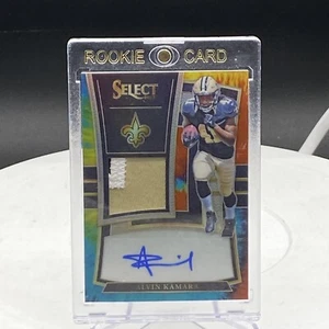 2017 Select Alvin Kamara Tye Dye Rookie Patch Auto /15 Player Worn 3 Rookie RPA - Picture 1 of 2