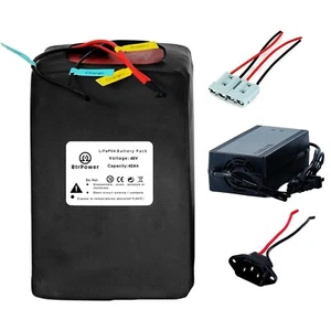 Btrpower Ebike Battery 48V Lithium L-ion Lifepo4 72V 52V 20AH-60A for Scooter - Picture 1 of 84