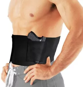 Belly Band Holster Tactical Concealed Hand Gun Carry Pistol Waist Hidden Belt US - Picture 1 of 10