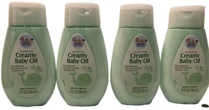 ( LOT 4 ) Moisturizing CREAMYBaby Oil Aloe & Vitamin E 8 Oz Each - Picture 1 of 2