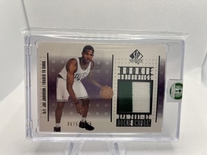 2001-02 Sp Authentic Rookie Authentics Joe Johnson #’d/1275 Rookie Uniform Patch